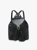 Jewel Fringe Bucket Backpack – Distressed Vegan Bag | BP2349