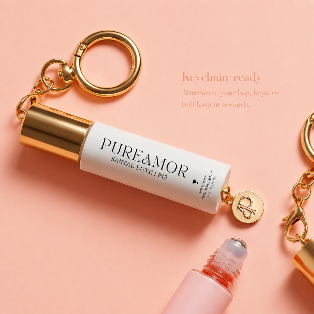 Santal Luxe | Roll-on Pheromone Keychain Perfume Oil - 6ml