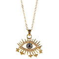 GOLD EVIL EYE NECKLACE
