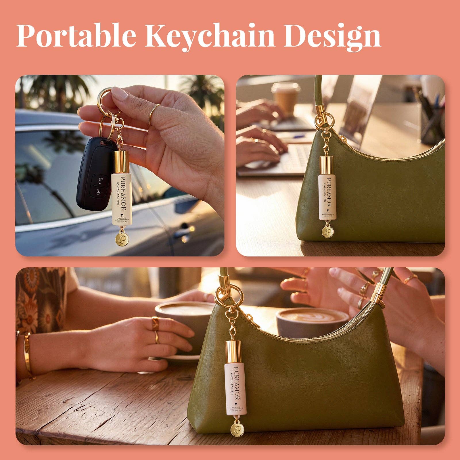 Santal Luxe | Roll-on Pheromone Keychain Perfume Oil - 6ml