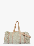 Whitley Fringe Cotton Weekender w/ Contrast | M2304