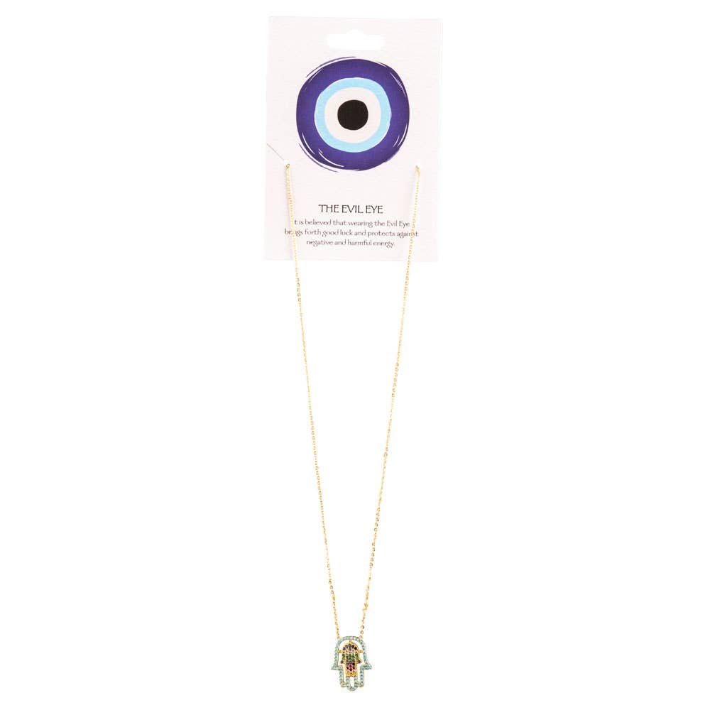GOLD PLATED HAMSA NECKLACE
