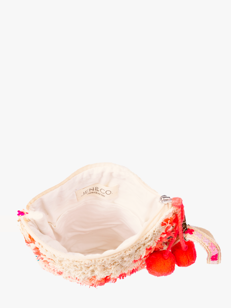 Nelson Fringe Seashell Crossbody w/ Pom-Poms | M2302