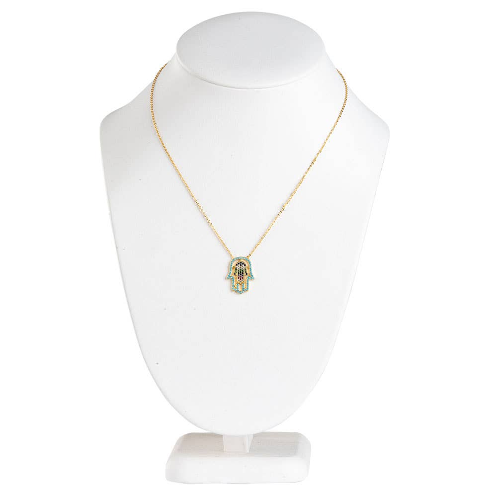 GOLD PLATED HAMSA NECKLACE