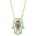 GOLD PLATED HAMSA NECKLACE