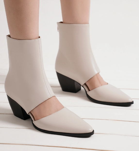 Arista 42 Cutout Block Heel Bootie