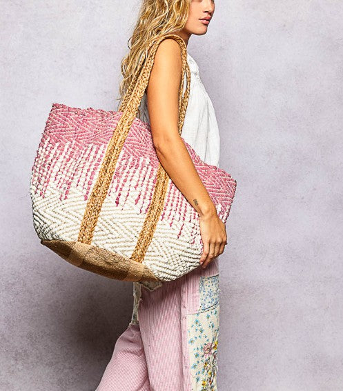 Woven Beach Bag Large