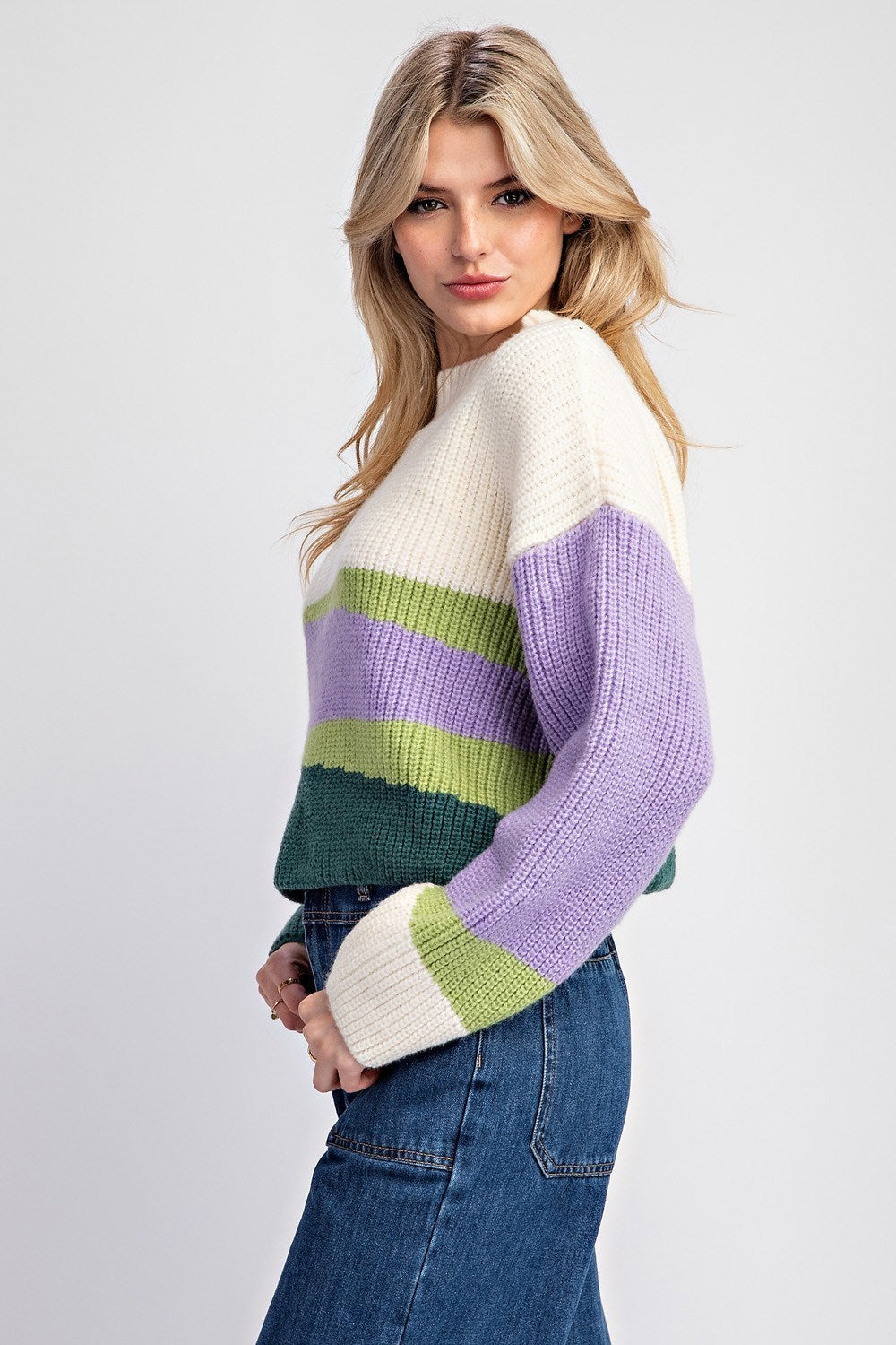 SALE- Color Block Sweater