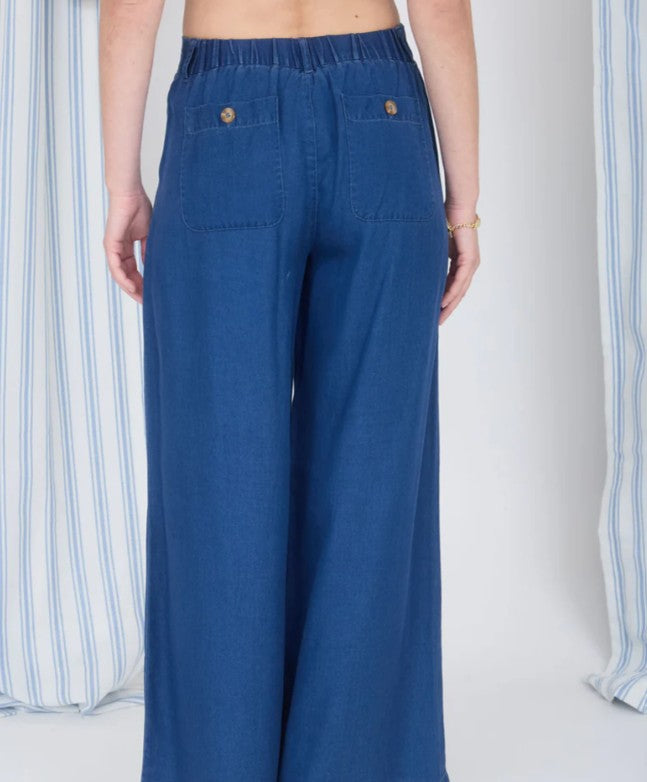 Chambray Blue Pants
