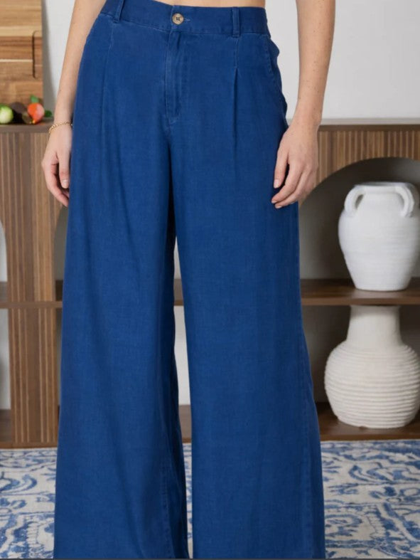 Chambray Blue Pants