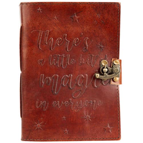 "MAGIC IN EVERYTHING" LEATHER JOURNAL