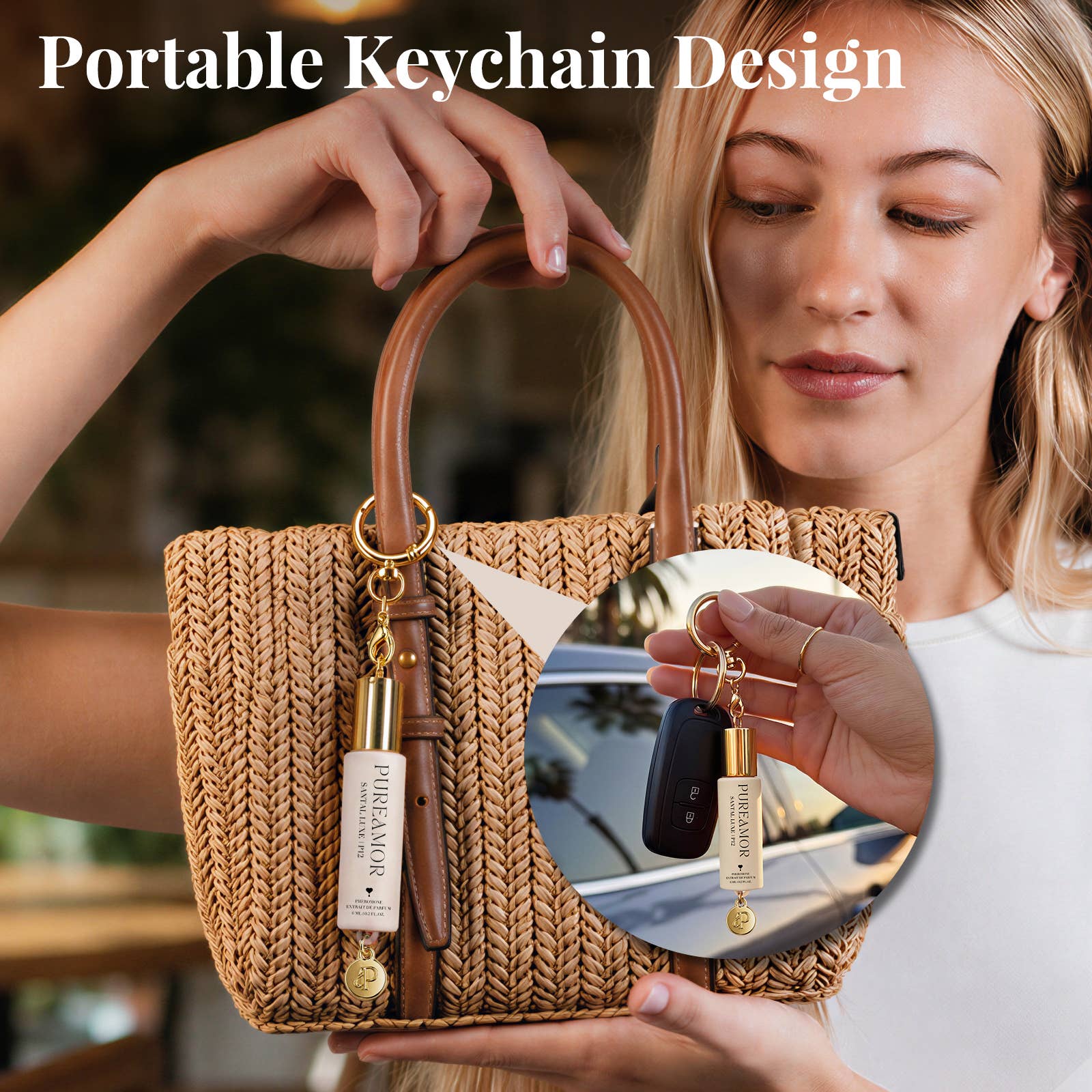 Santal Luxe | Roll-on Pheromone Keychain Perfume Oil - 6ml